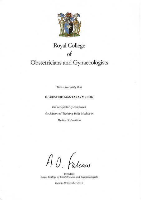 medical education atsm certificate